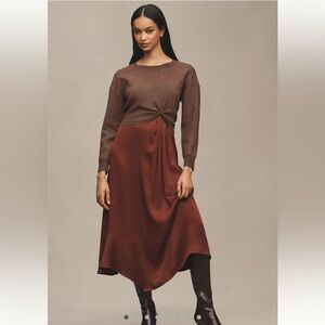 Anthropologie The Gemini Twofer Sweater + Dress Set